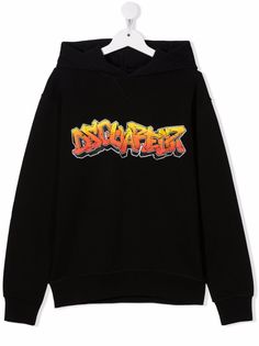 Dsquared2 Kids худи с принтом граффити