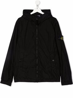 Stone Island Junior куртка с нашивкой-логотипом