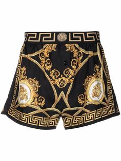 Versace пижамные шорты с принтом Medusa