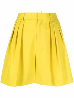 Dsquared2 шорты с завышенной талией и складками