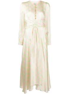 Olivia Rubin шелковое платье Lliana асимметричного кроя