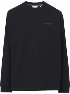 Burberry футболка с длинными рукавами и логотипом