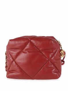 Chanel Pre-Owned дутая стеганая сумка на плечо