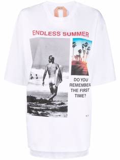 Nº21 футболка Endless Summer с графичным принтом