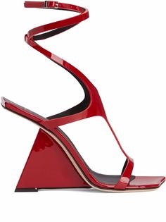 Giuseppe Zanotti босоножки на скульптурном каблуке