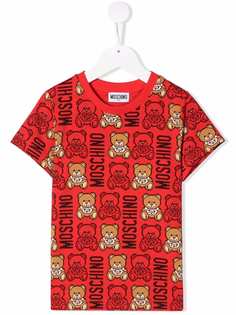 Moschino Kids футболка Teddy Bear с логотипом
