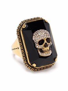 Alexander McQueen кольцо с декором Skull