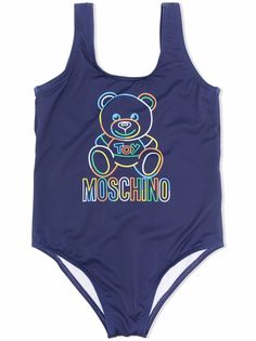Moschino Kids купальник Teddy Bear с логотипом