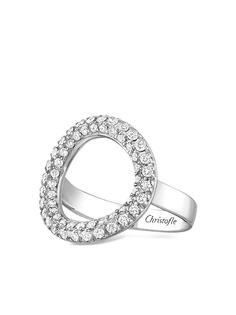 Christofle кольцо Idole de Christofle 56 из белого золота с бриллиантами