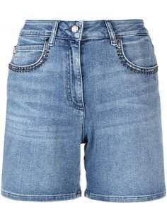 Love Moschino джинсовые шорты с заклепками