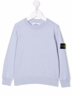 Stone Island Junior толстовка с нашивкой-логотипом