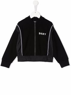 Dkny Kids бомбер на молнии с логотипом