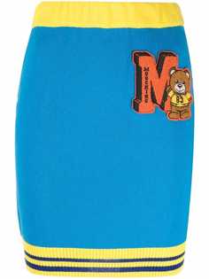 Moschino юбка мини с нашивкой Teddy Bear