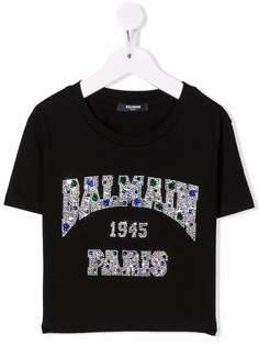 Balmain Kids футболка с логотипом