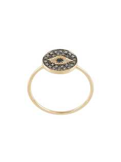Sydney Evan кольцо Evil Eye Medallion из желтого золота с бриллиантами