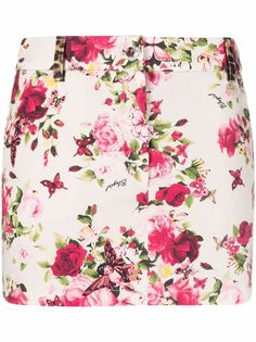 Blugirl юбка-шорты с цветочным принтом