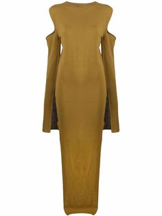 Rick Owens платье с вырезами и рукавами-кейп