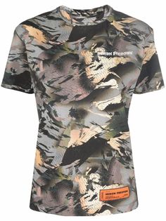 Heron Preston футболка с камуфляжным узором