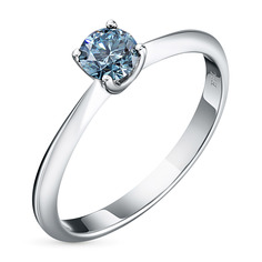 Кольцо из белого золота э0912кц04164200_blue ЭПЛ Даймонд