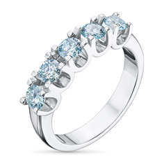 Кольцо из белого золота э0912кц12162900_blue ЭПЛ Даймонд
