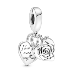 Подвеска Rose Heart Padlock Pandora