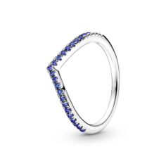 Кольцо Timeless Wish Sparkling Blue Pandora