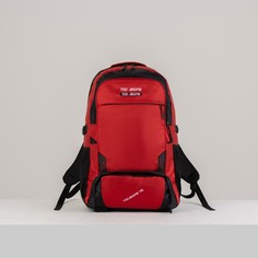 Рюкзак туристический, 40 л, отдел на молнии, 2 наружных кармана, цвет красный NO Brand