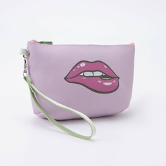 Косметичка-сумка губки, 21,5*7,5*12, отд на молнии, с ручкой, розовый NO Brand