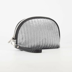 Косметичка-сумка, отдел на молнии, цвет серый NO Brand