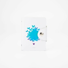 Визитница на кнопке, 28 листов, цвет белый NO Brand