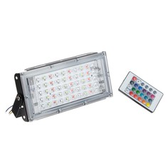 Прожектор светодиодный модульный, rgbw, с пультом, 45вт, ip65, 220в черный NO Brand