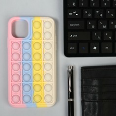 Чехол pop it, для iphone 11 pro, силиконовый, разноцветный NO Brand