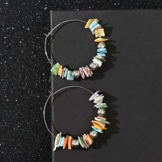 Серьги-кольца NO Brand