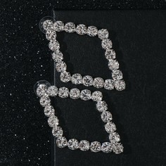 Серьги со стразами NO Brand