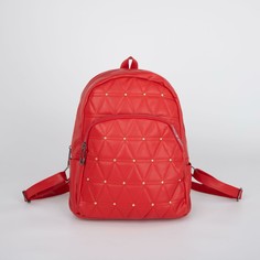Рюкзак, отдел на молнии, наружный карман, цвет красный NO Brand