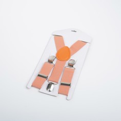 Подтяжки детские, ширина 2,5 см, цвет персиковый NO Brand