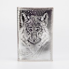 Обложка для паспорта, цвет серебристый, NO Brand