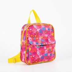 Рюкзак детский, отдел на молнии, наружный карман, цвет розовый NO Brand