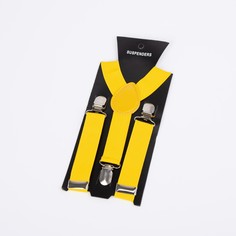 Подтяжки детские, ширина - 2 см, цвет жёлтый NO Brand