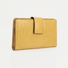Кошелёк, 2 отдела на магните, цвет жёлтый NO Brand
