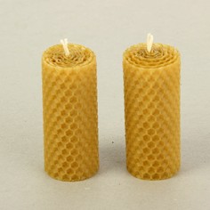 Набор свечей из вощины медовых с добавлением эфирного масла NO Brand