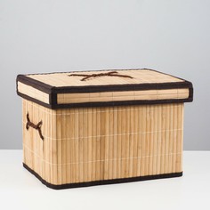 Короб складной для хранения, 36х26х23 см, бамбук NO Brand