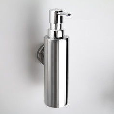 Дозатор для жидкого мыла металлический, с держателем 200 мл NO Brand