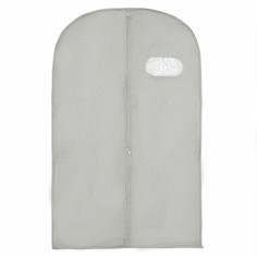 Чехол для одежды с окном 60×140 см, спанбонд, цвет серый NO Brand