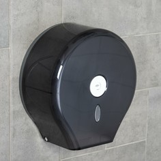 Диспенсер туалетной бумаги, 28×27,5×12 см, втулка 6,5 см, пластик, цвет чёрный NO Brand