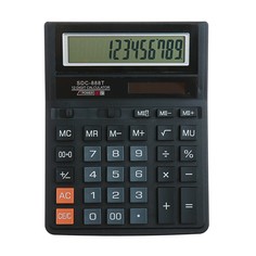 Калькулятор настольный, 12-разрядный, sdc-888t, питание от батарейки-таблетки NO Brand