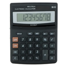 Калькулятор настольный, 8-разрядный, ms-270la, двойное питание NO Brand