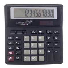 Калькулятор настольный, 12-разрядный, sdc-821, двойное питание NO Brand