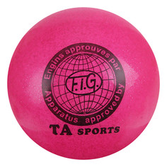 Мяч для гимнастики, 16,5 см, блеск, цвет розовый NO Brand