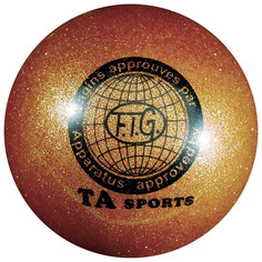 Мяч для гимнастики, 16,5 см, блеск, цвет оранжевый NO Brand